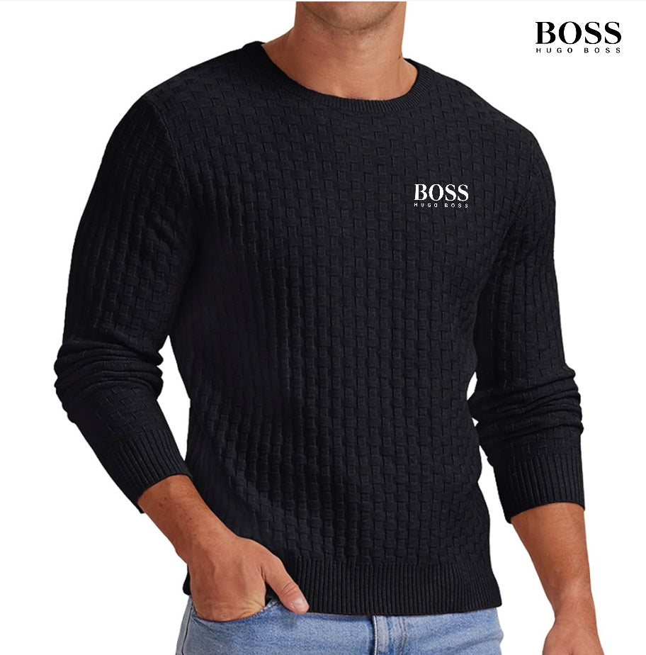 Jersey de punto ajustado para hombre