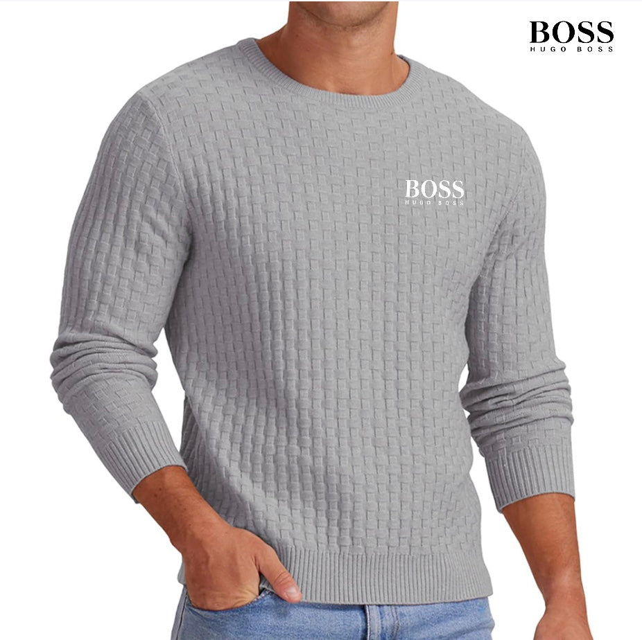 Jersey de punto ajustado para hombre