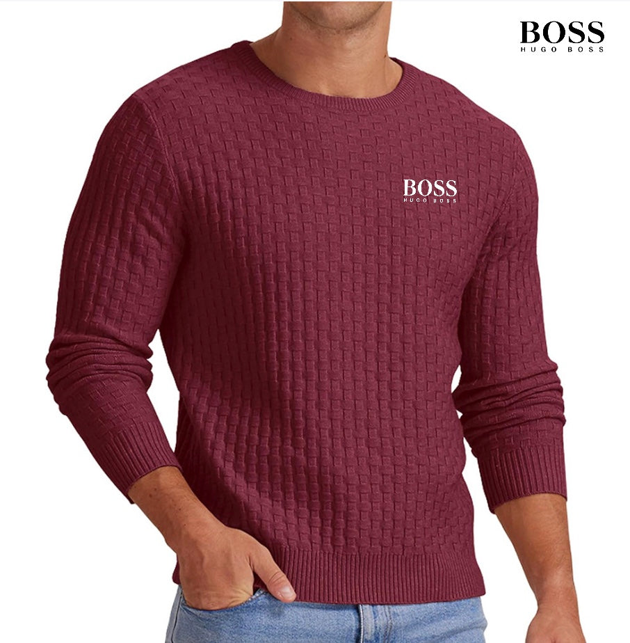 Jersey de punto ajustado para hombre