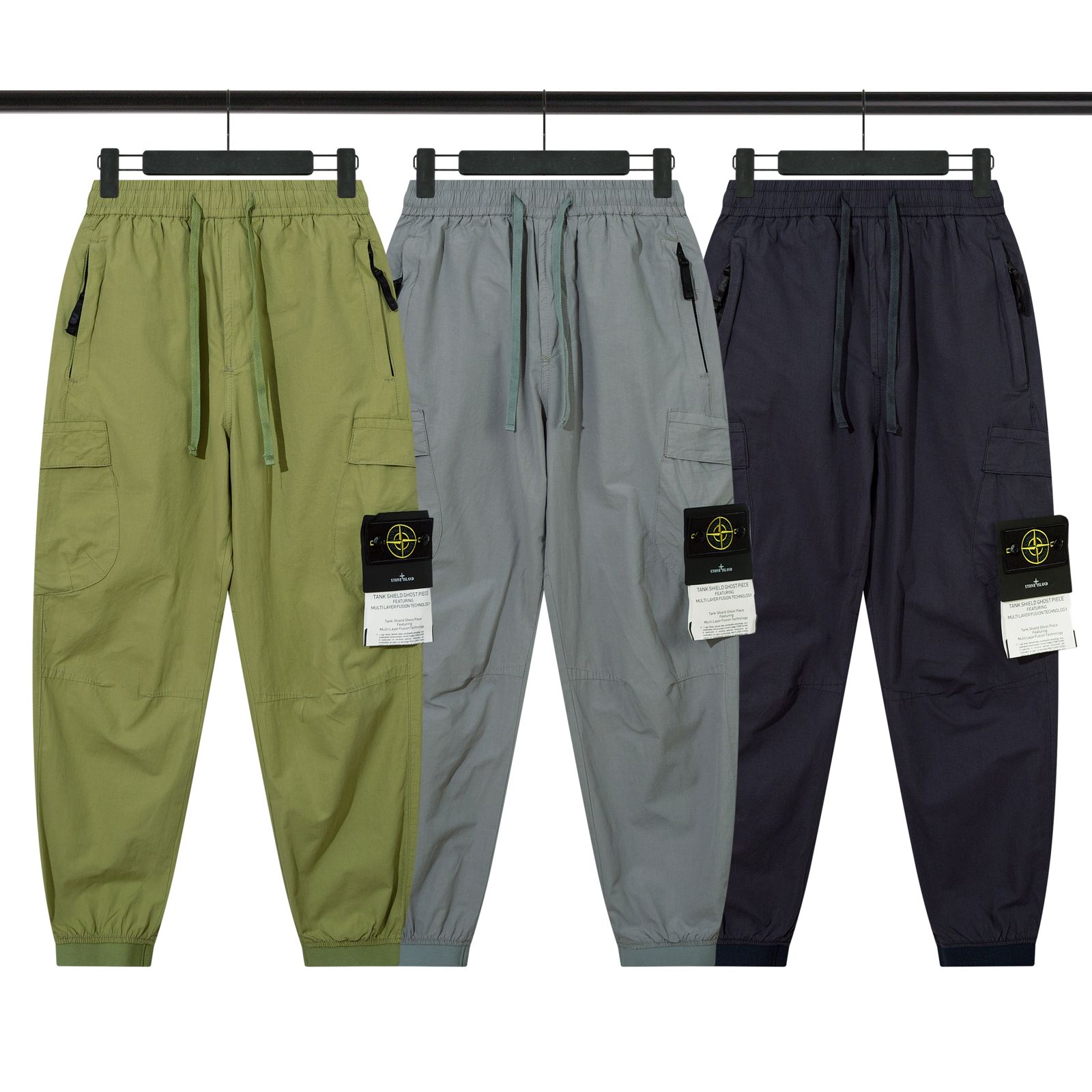 Stone Island Pantalones cargo de algodón