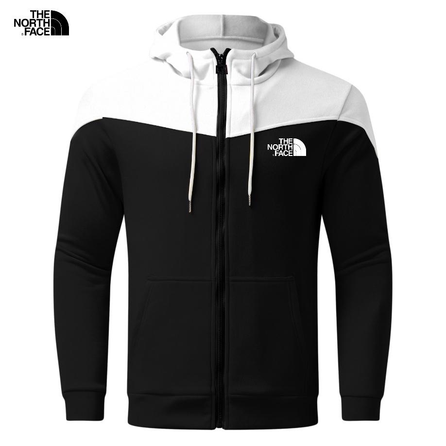 Sudadera informal con capucha y cremallera